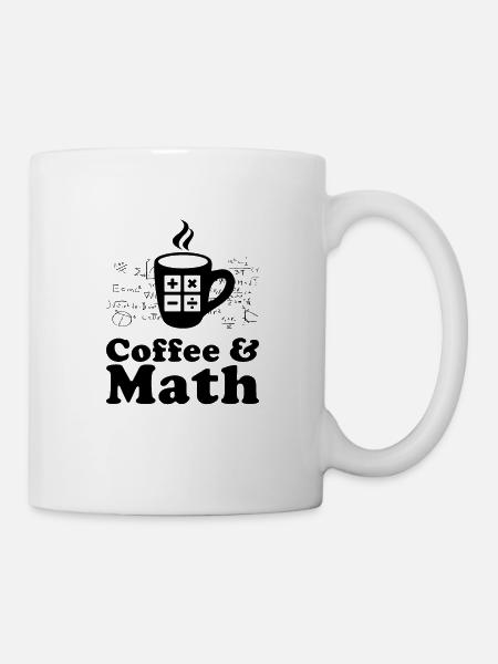 Kaffee und Mathe - Tasse - Weiß