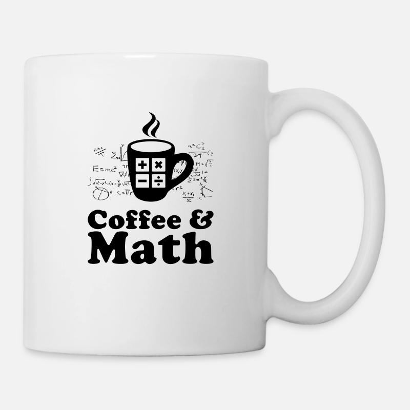 Café et mathématiques - Mug blanc - blanc