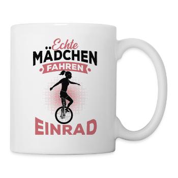 Einrad - Tasse - Weiß - Rechts