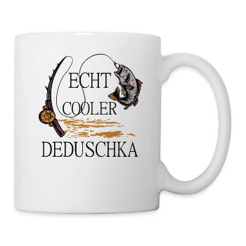 Russia Opa Ded Deduschka Dedushka Design in Vintag - Tasse - Weiß - Rechts