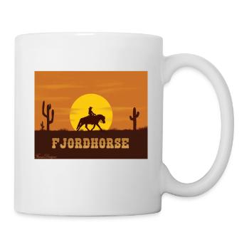 Fjordpferd Texas - Tasse - Weiß - Rechts