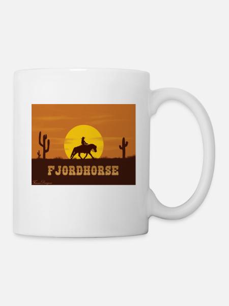Fjordpferd Texas - Tasse - Weiß