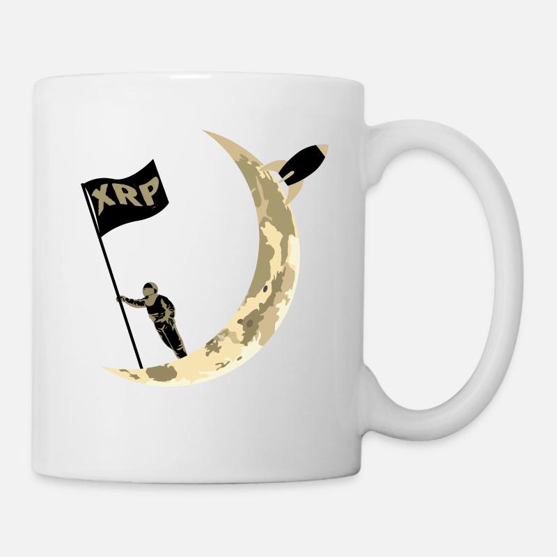 XRP To the Moon Ripple XRP Astronaut Crypto - Mug - white