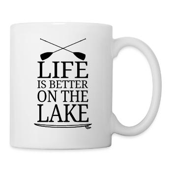 SUP Stand Up Paddle Rétro Vintage Board Eau Fun - Mug blanc - blanc - Droite