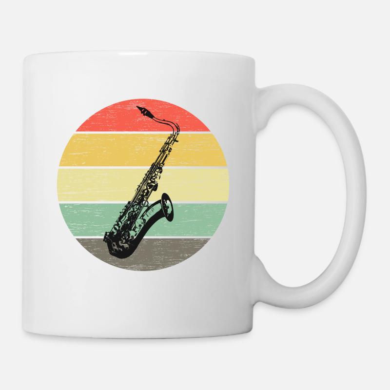 Saxophones - Sax Vintage - Mug - white