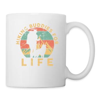 Hiking For Hiker And Dog Lover - Tasse - Weiß - Rechts