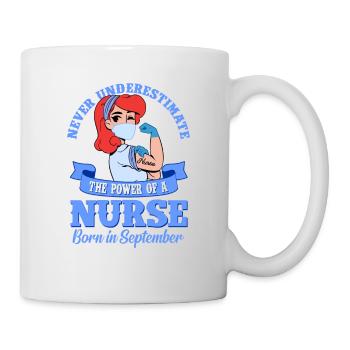 Nurse Power born in September - Mug - white - Right