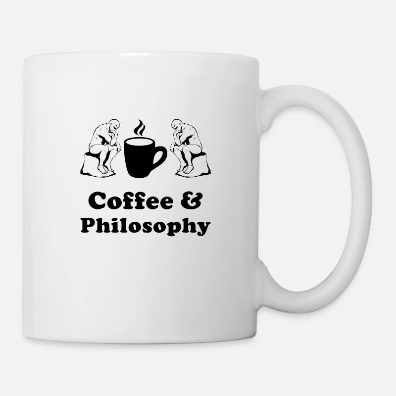 Café et philosophie - Mug blanc - blanc