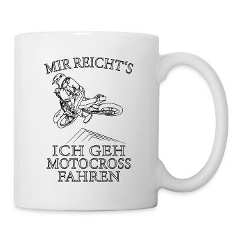 Motocross Fahren - Tasse - Weiß - Rechts
