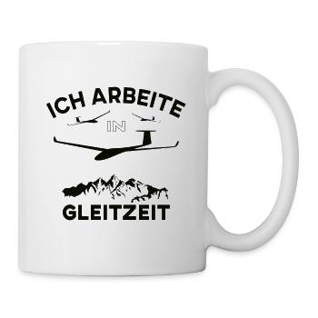 Segelflieger, Segelflugzeug, Pilot - Tasse - Weiß - Rechts