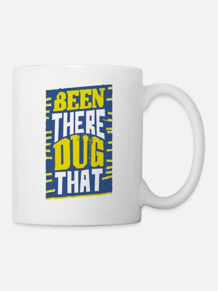 Baggern Bagger - Tasse - Weiß
