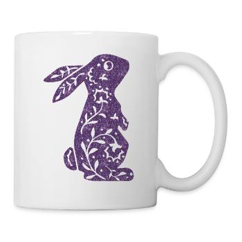 Pâques, le lapin de Pâques Joyeuses Pâques - Mug blanc - blanc - Droite