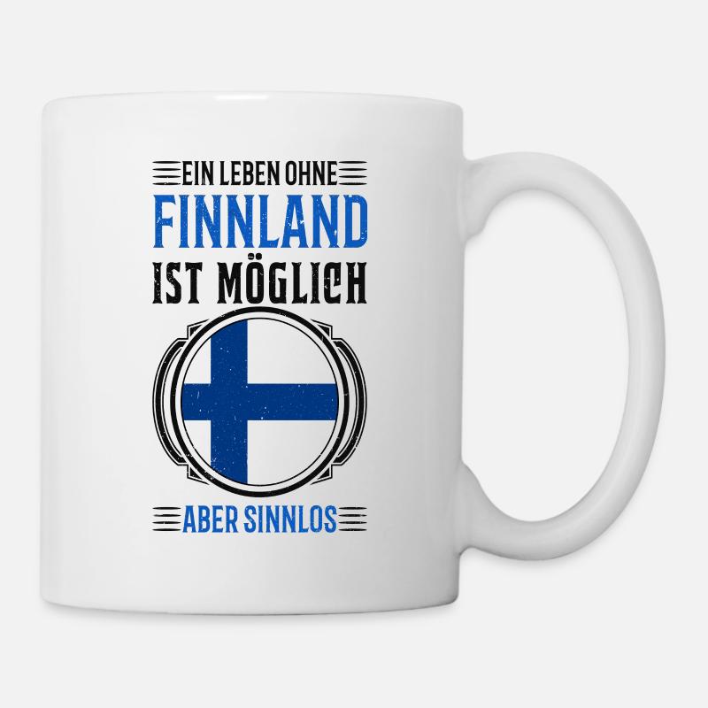 Finnland Urlaub Reise Geschenk - Tasse - Weiß