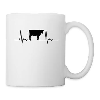Heartbeat cow - Mug - white - Right