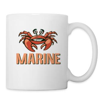 Marine biologist design with crayfish - Mug - white - Right