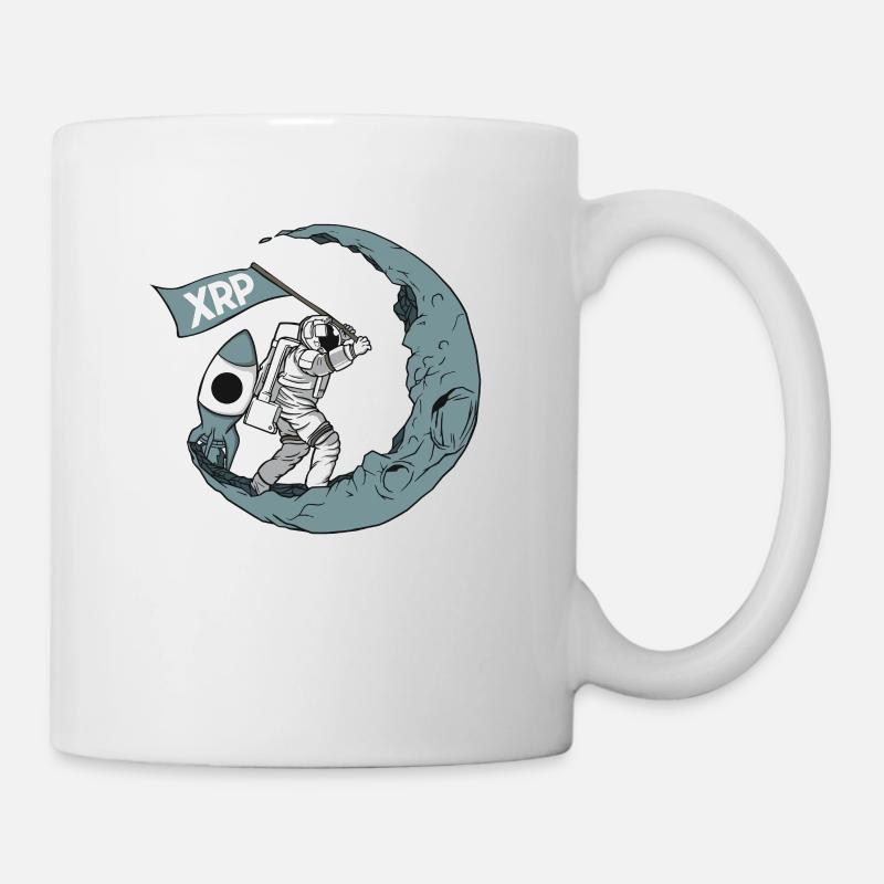 XRP To the Moon Ripple XRP Astronaut Crypto - Mug - white
