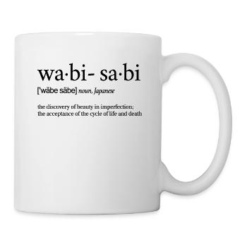 Wabi-Sabi Wa-bi-sa-bi Japanisch Definition Japan - Mug - white - Right