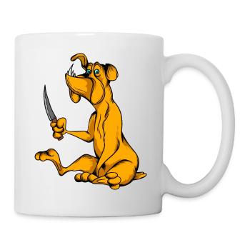 Lustige Hunde 4 - Tasse - Weiß - Rechts