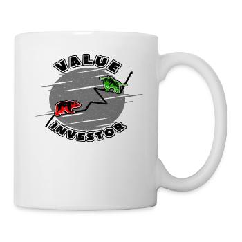 Aktien Dividende Aktionär Börse Geschenk - Tasse - Weiß - Rechts