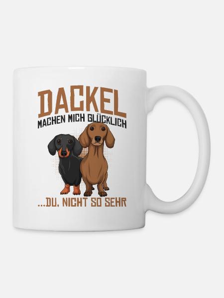 Dackel - Tasse - Weiß