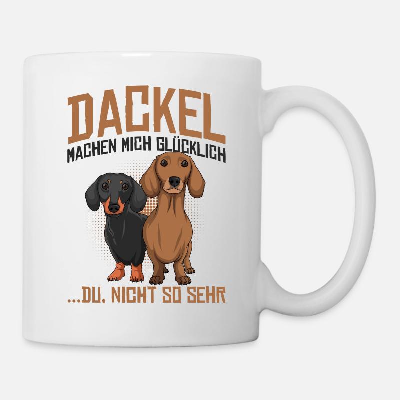 Dackel - Tasse - Weiß