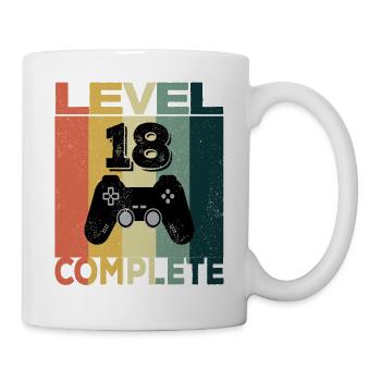 18th Birthday Young Man 2003 Level 18 Years Game - Mug - white - Right