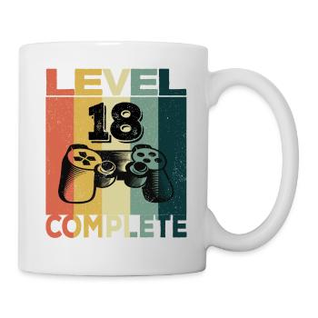 18th Birthday Young Man 2003 Level 18 Years Game - Mug - white - Right