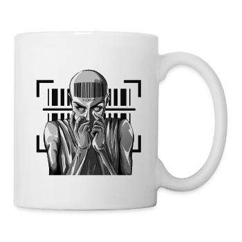 Barcode Punk Outfit - Registered in the system - Mug - white - Right