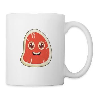 Steak - Mug blanc - blanc - Droite