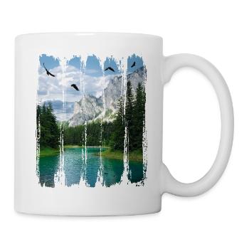 Green Lake - one of the most beautiful places in Austria - Mug - white - Right