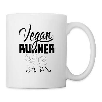 Vegan Runner Marathon Jogger Running Jogging - Mug - white - Right