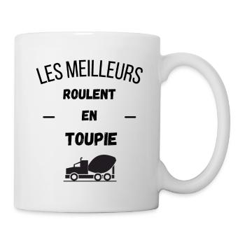 Les meilleurs roulent en Toupie - Mug blanc - blanc - Droite