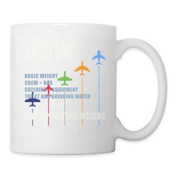 DOW Dry Operating Weight Airplane Weight Gift - Mug - white - Right