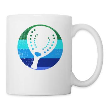 Padel Players Racket Playing Padel Vintage - Mug - white - Right