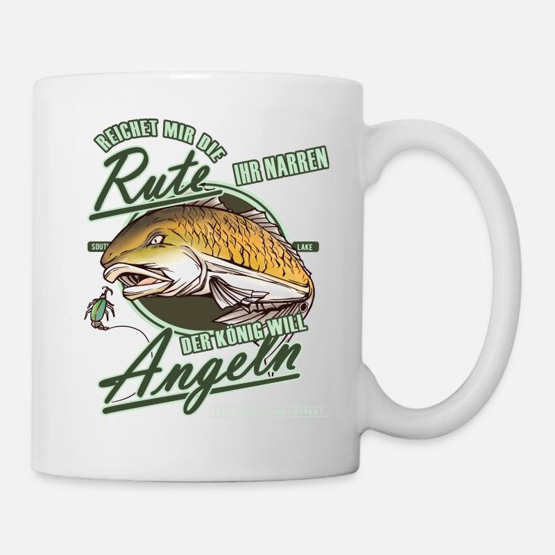 Geschenkidee für Angler - Tasse - Weiß