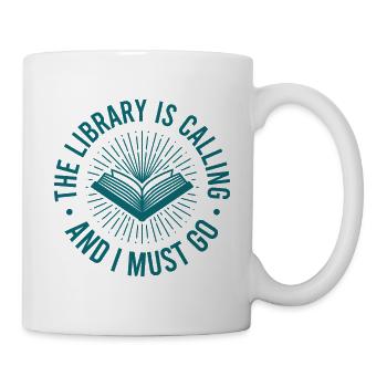 Bibliothek Angestellte Bücherwurm Buchliebhaber - Tasse - Weiß - Rechts