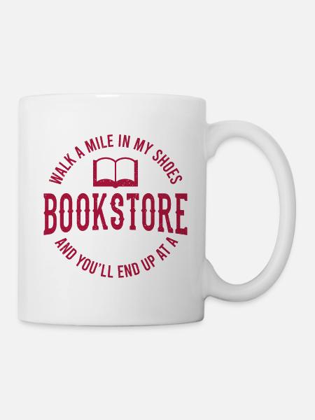 Buchhändler Bücherwurm Buchliebhaber Leseratte - Tasse - Weiß