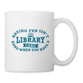 Library Employee Bookworm Book lover - Mug - white - Right