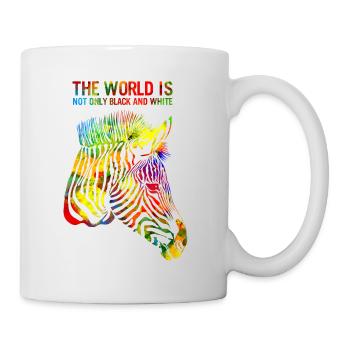 Zebra - Tasse - Weiß - Rechts