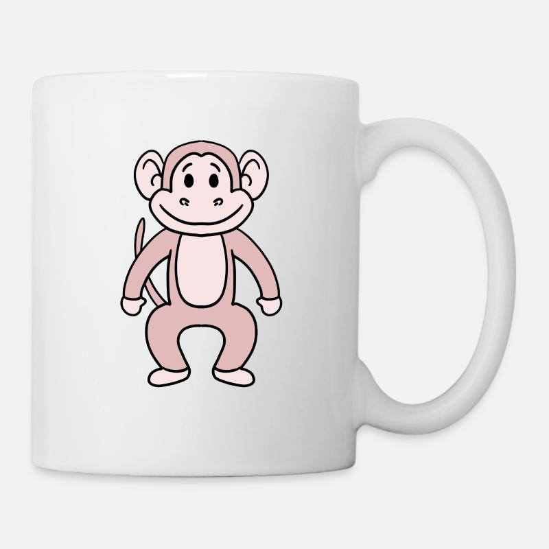 Affe - Tasse - Weiß