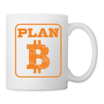 Bitcoin est notre plan B - Mug blanc - blanc - Droite