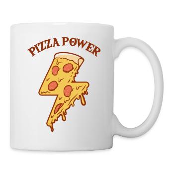 PIZZA POWER Pizza Funny Pizza Lover - Mug - white - Right