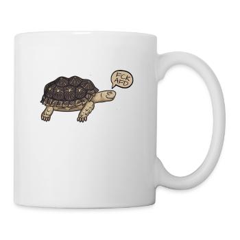 Schildkröte gegen Rassismus gegen Nazis FCK AFD - Tasse - Weiß - Rechts