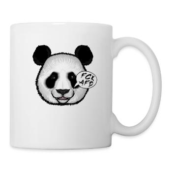Panda gegen Rassismus gegen Nazis FCK AFD - Tasse - Weiß - Rechts
