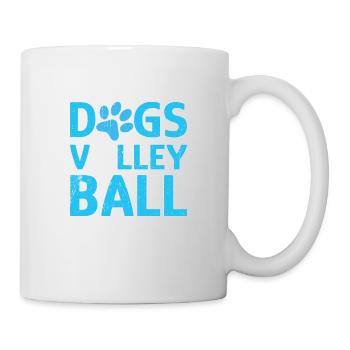 I like Dogs Volleyball and 3 People - Mug blanc - blanc - Droite