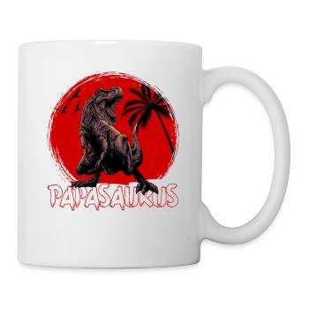 Dino Papa Papasaurus - Mug - white - Right