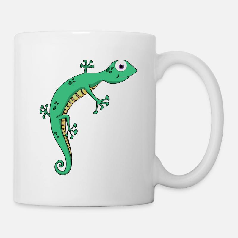 Echse - Tasse - Weiß