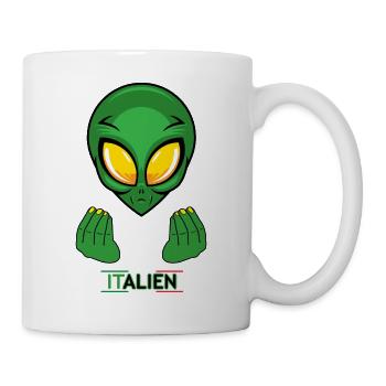 Italie Alien, Italien,Italie, vacances, drôle - Mug blanc - blanc - Droite