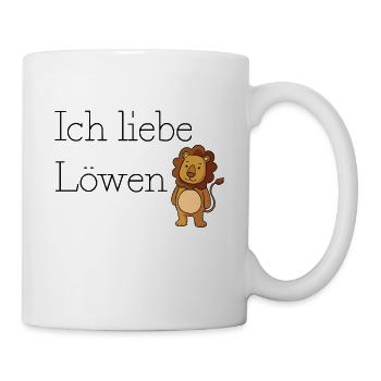 Löwe - Tasse - Weiß - Rechts