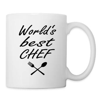 Worlds best Chef - Tasse - Weiß - Rechts